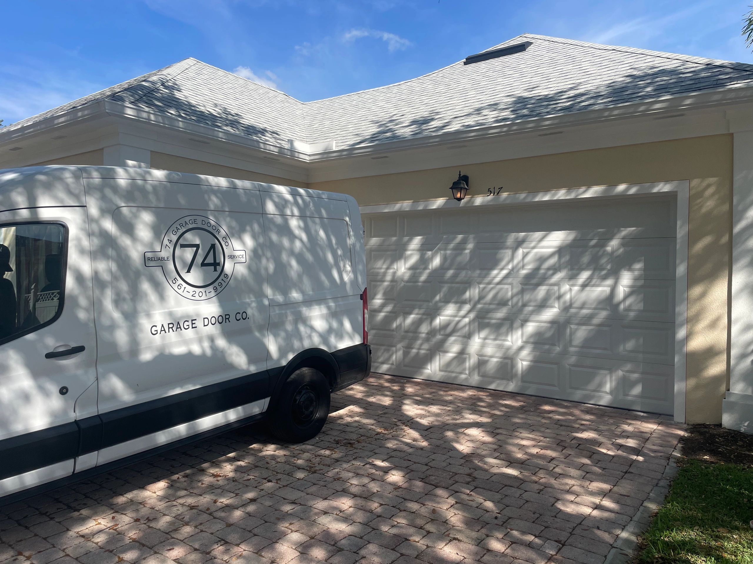 74 Garage Door Co. service van